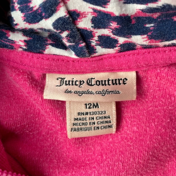 Juicy Couture Pink velour zip up. - Picture 3 of 3